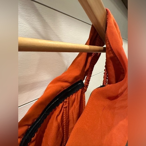 Azazie Off-Shoulder Rust Wedding Dress - Picture 5 of 8